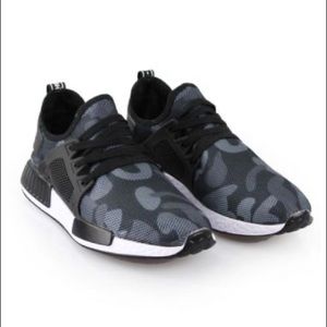 Mesh Camo Sneakers in Blue Grey